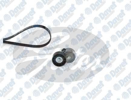 GATES K046PK1053 Alternator Gergi Kiti Doblo-Doblo Cargo 1.9d/Jtd/Dmtj 01- Palio Weekend 1.9d 01- (Klimasiz)